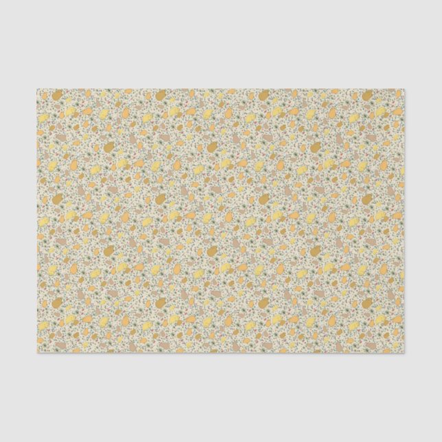 Papier Mousseline Capybaras en jaune (Recto)