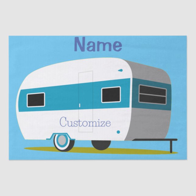 Papier Mousseline Caravan Camper RV Thunder_Cove (Recto)
