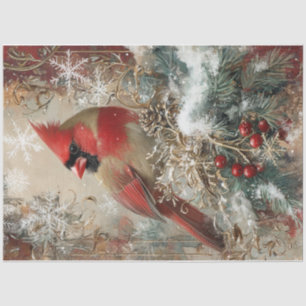 Papier Mousseline Cardinal des flocs de neige