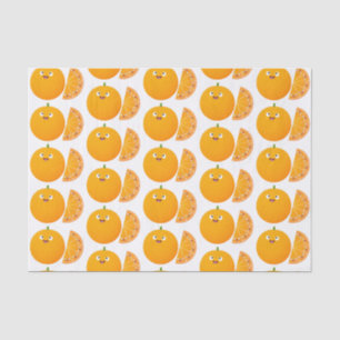 Papier Mousseline Caricature d'agrumes d'orange