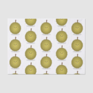 Papier Mousseline Caricature de durian joyeux