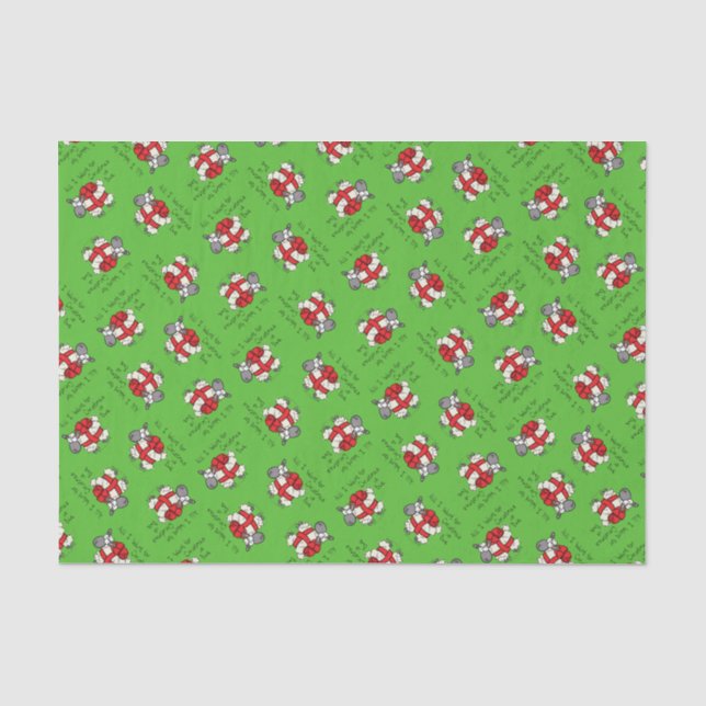 Papier Mousseline Caricature de Noël pour les Murs de Noël (Recto)