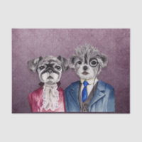 Carlin et chiens de griffon de Bruxelles dans le