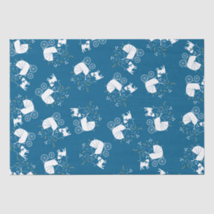 Papier Mousseline Carlin Fête Blue Thème Célébration