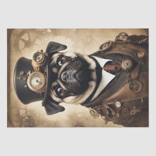 Papier Mousseline Carlin Steam Punk Chronicles : Une aventure Decoup (Recto)