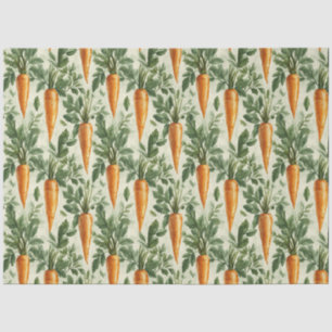 Papier Mousseline Carotte Motif Spring Jardin Découpage