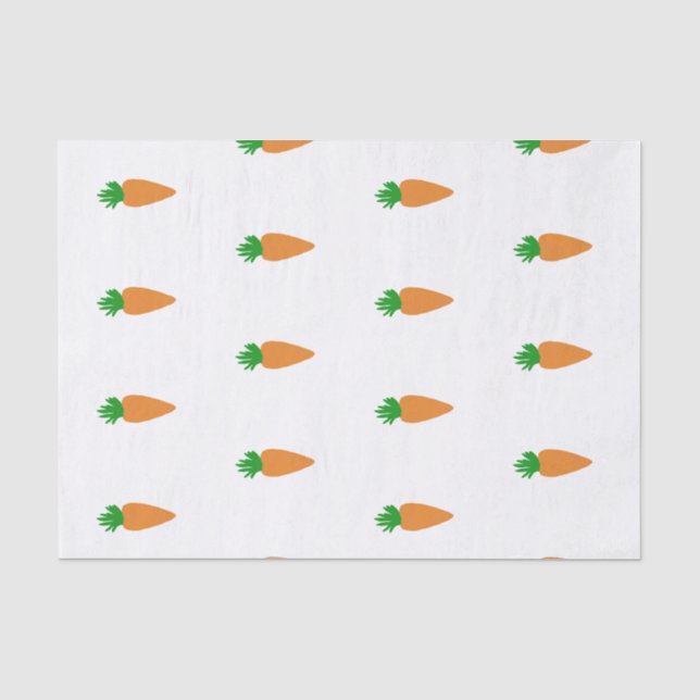 Papier Mousseline Carottes de Pâques Papier Tissu (Recto)