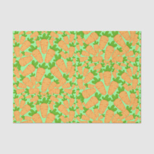 Papier Mousseline Carottes Oranges Et Vertes