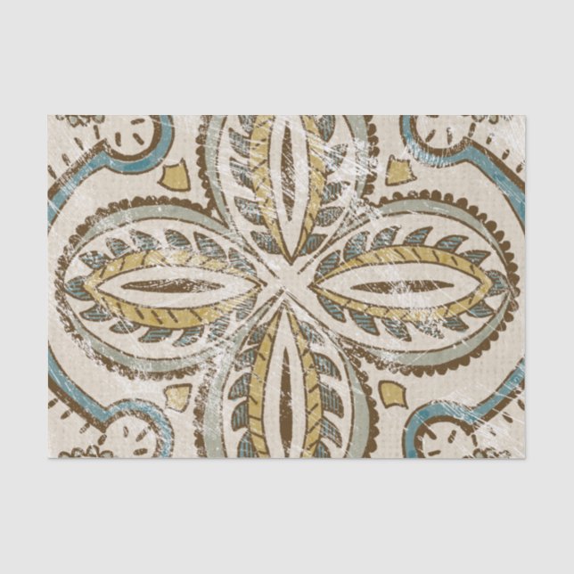 Papier Mousseline Carré Batik III non inscrit (Recto)
