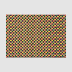 Papier Mousseline Carré de Polka Dot Motif Citrouille d'Halloween