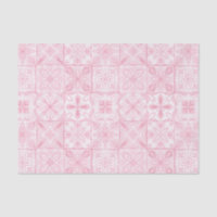 Carreaux ornés en rose