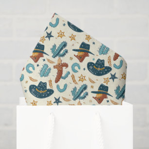 Papier Mousseline Carrelage cool country western cowboy