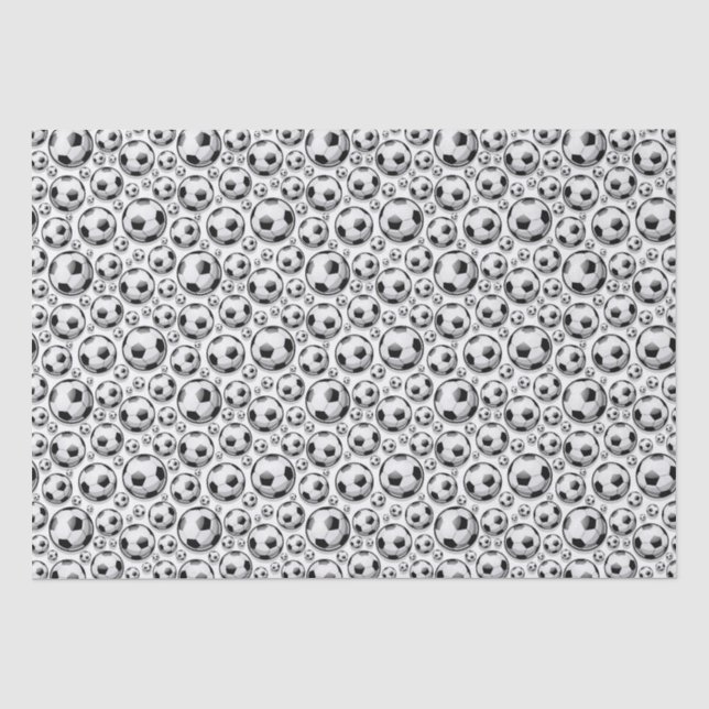 Papier Mousseline Carrelage cool Football amateurs de sports ballon  (Recto)