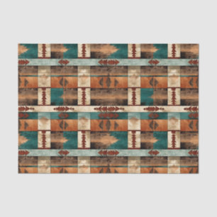 Papier Mousseline Carrelage Faux motif occidental découpage