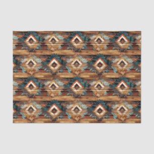 Papier Mousseline Carrelage Faux motif occidental découpage