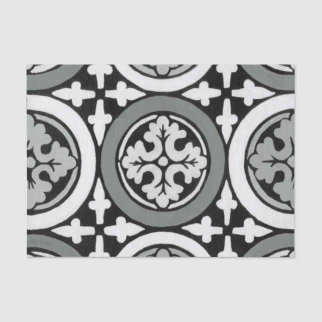 Papier Mousseline Carrelage Renaissance Décor (Recto)