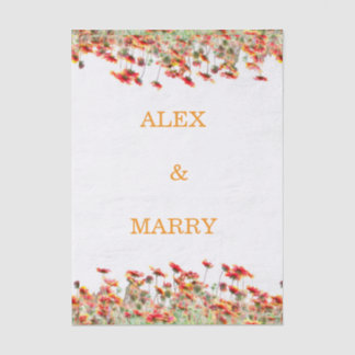 Papier Mousseline Carte d'invitation pour mariage anniversaire baby 