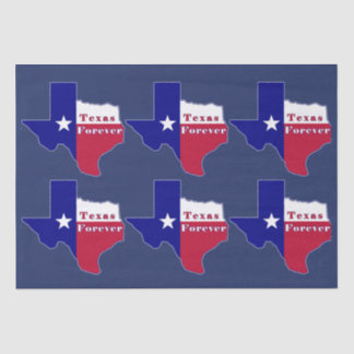 Papier Mousseline Carte du drapeau Texas Forever