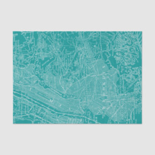 Papier Mousseline Carte graphique de New York