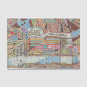 Papier Mousseline Carte moderne de New York III