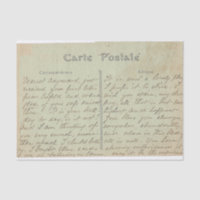 Carte Postale Anglais Script Vintages Verts