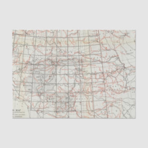 Papier Mousseline Carte squelettique