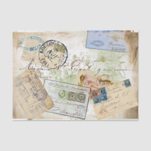 Papier Mousseline Cartes postales de voyage papier