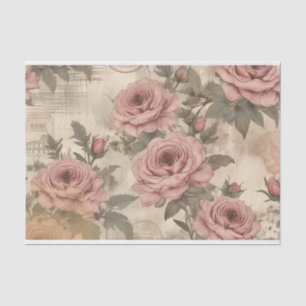 Papier Mousseline Cartes postales Roses Roses Roses Roses Roses vint
