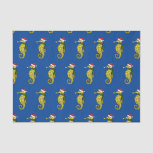 Papier Mousseline Carton Noël Seahorse Tissu Papier