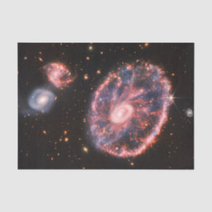Papier Mousseline Cartwheel Galaxy, James Webb Télescope Spatial