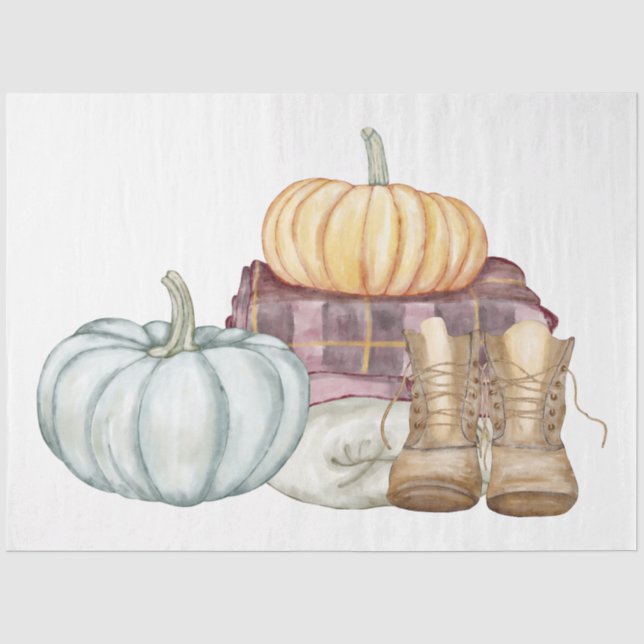 Papier Mousseline Cas Thanksgiving Series Design 8 (Recto)