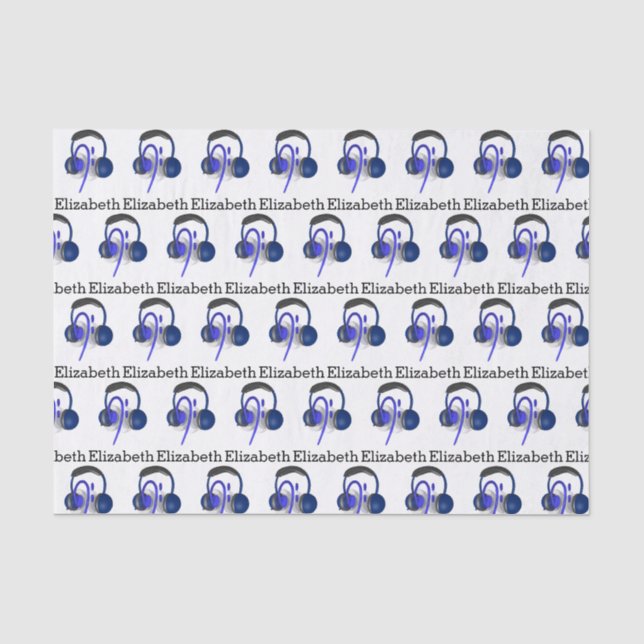 Papier Mousseline Casque Bleu Jouant Quelques Basse Classique (Recto)