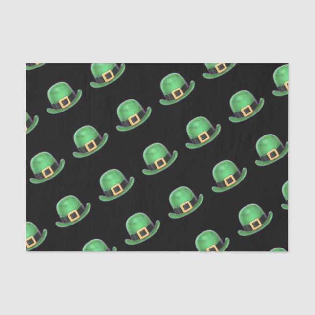 Papier Mousseline Casquette du Derby Vert de la Saint-Paddys (Recto)