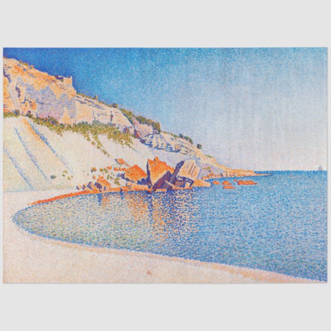 Papier Mousseline Cassis, Casquette Lombard, Opus 196, Signac (Recto)