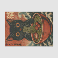Cat Ramen Japonais drôle Graphisme Kawaii Cat Anim