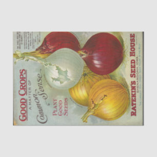 Papier Mousseline Catalogue de graines vintage Ratekin's Seed House,