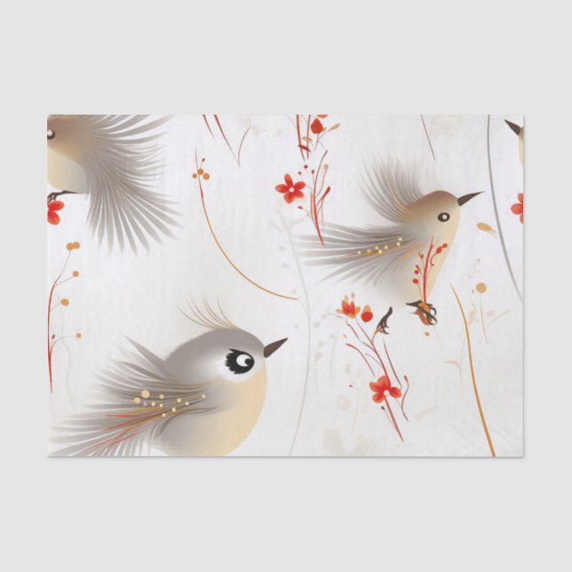 Papier Mousseline Catchy Bird | Page (Recto)