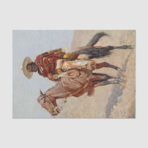 Papier Mousseline « Cavalier vaquero mexicain » de Frederick Remingt