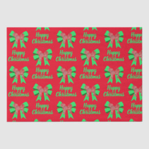 Papier Mousseline Cavapoo Christmas Chien & Bow Red