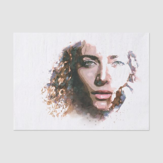 Papier Mousseline Ce visage (Recto)