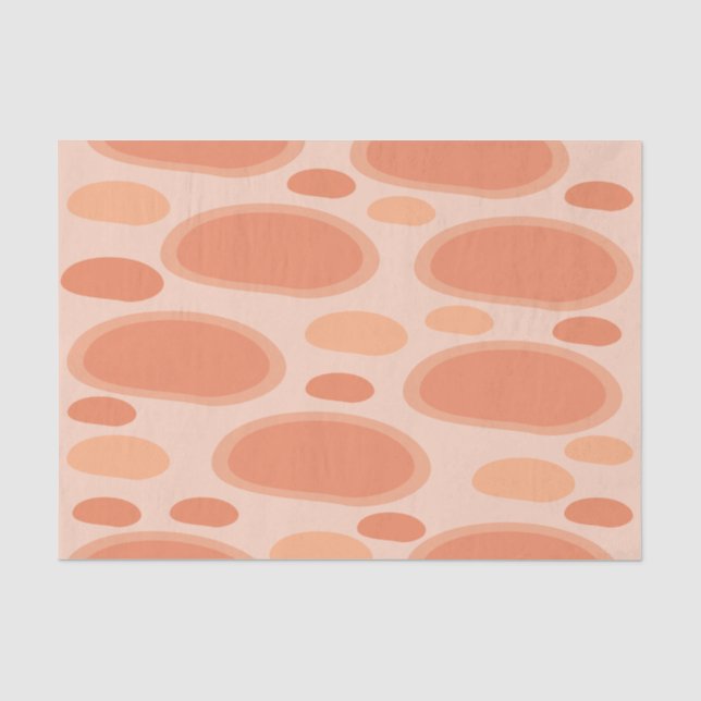 Papier Mousseline Cercle Abstrait (Recto)