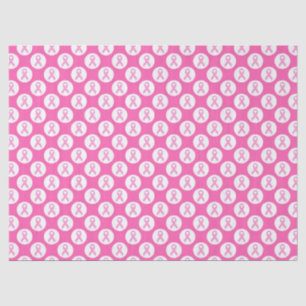 Papier Mousseline Cercle Ruban Rose – Sensibilisation au Cancer du S