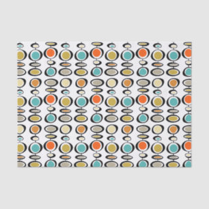 Papier Mousseline Cercles de pendaison funky Retro milieu du siècle