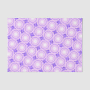 Papier Mousseline Cercles violets lumineux motif