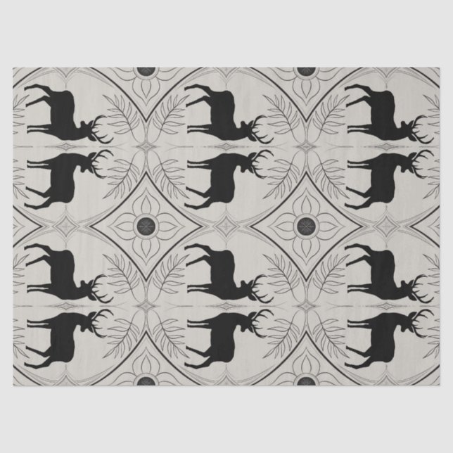 Papier Mousseline Cerf vintage 2 (Recto)