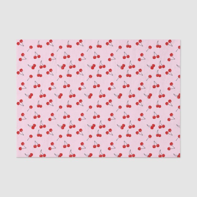 Papier Mousseline Cerises (Recto)