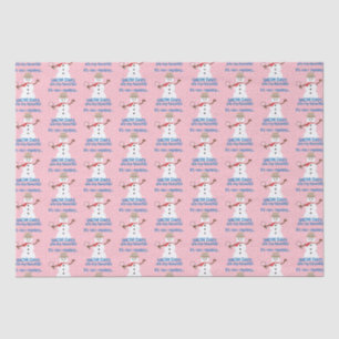 Papier Mousseline C'est NOw Mystery Detective Snowman Pink