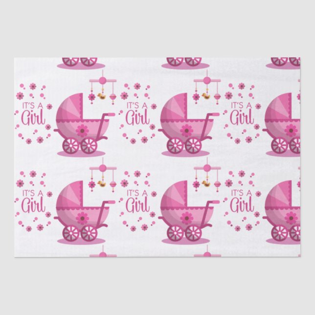 Papier Mousseline C'est un papier de tissus pour filles (Recto)