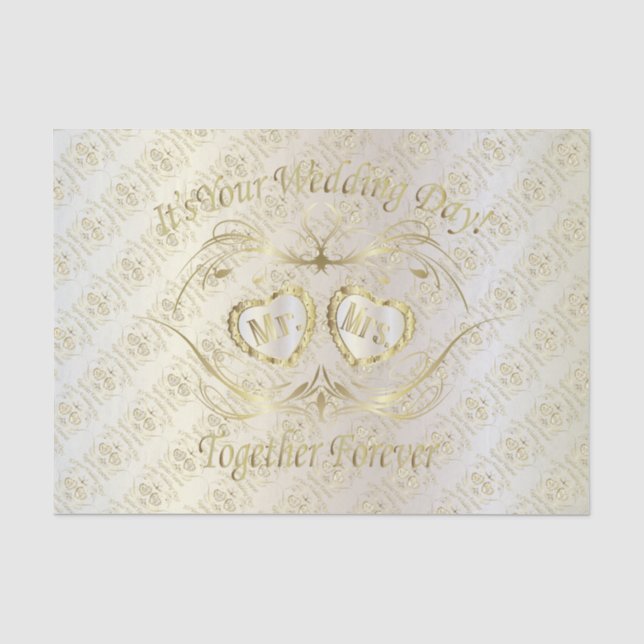 Papier Mousseline C'est votre jour du mariage (Recto)