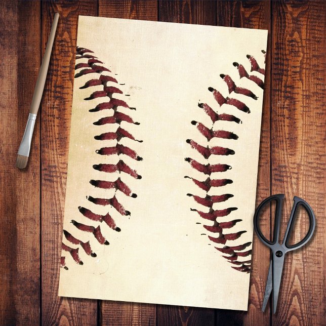 Papier Mousseline Chaînes de baseball rustiques verticales (Créateur téléchargé)